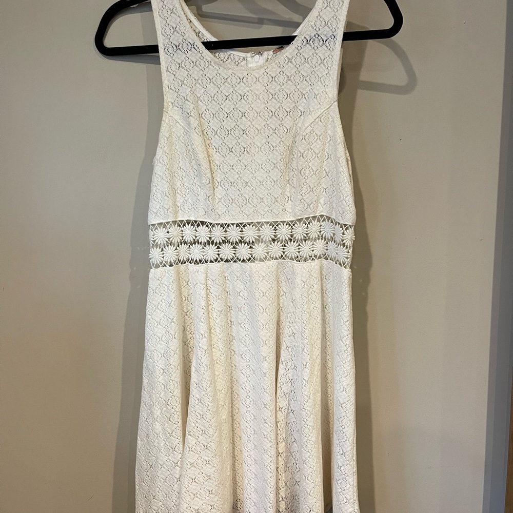 Free People White Mini Dress - Picture 2 of 3